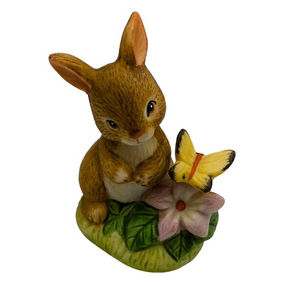 Vintage HOMCO Forest Friends (1418) Porcelain Animal Set Bear Raccoon Rabbit - Picture 4 of 9